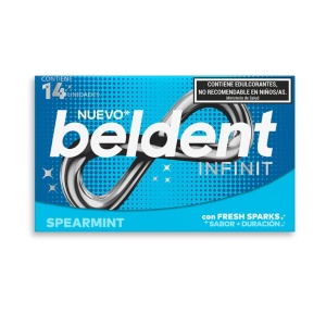 GOMA MASCAR BELDENT INFINIT SPEARMINT X 14