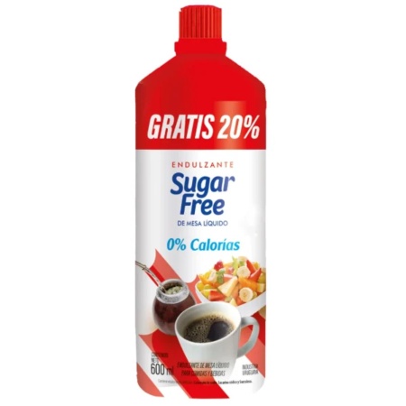 ENDULZANTE LÍQUIDO SUGGAR FREE 600 ML