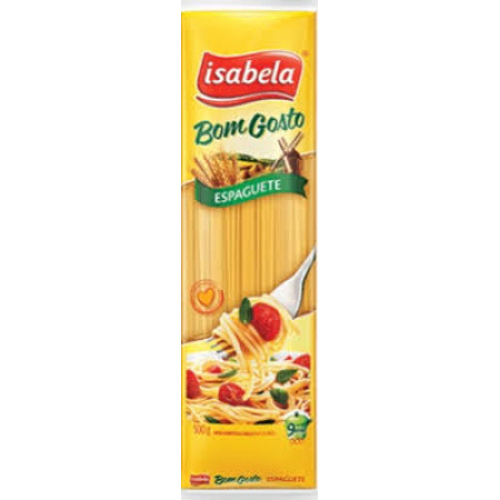 FIDEOS ISABELA BOM GOSTO SEMOLA SPAGUETTI 400 GR.