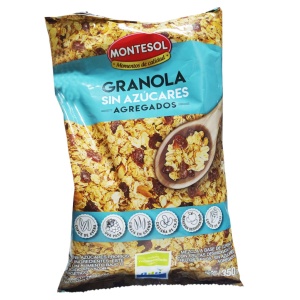 GRANOLA MONTESOL SIN AZUCAR 350 GR