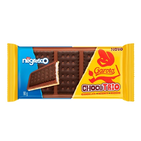 CHOCOLATE GAROTO TRIO 90 GR NEGRESCO