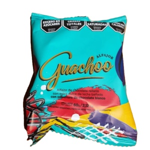 ALFAJOR GUACHOO BLANCO 70 GR