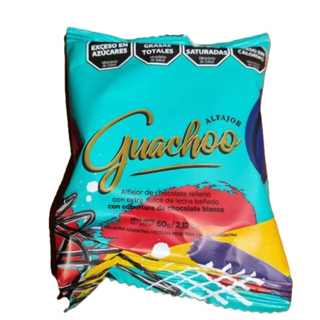 ALFAJOR GUACHOO BLANCO 70 GR