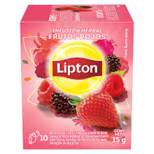 TE LIPTON FRUTOS ROJOS CAJA X 10 SOBRES