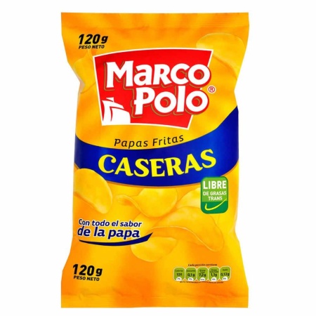 PAPAS FRITAS MARCOPOLO CASERA 120 GR