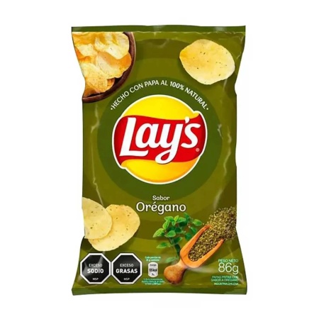PAPAS FRITAS LAYS OREGANO 86 GR