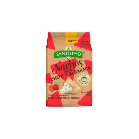 NACHOS HORNEADOS SANISSIM TOMATE/ALBAHACA 160 GR