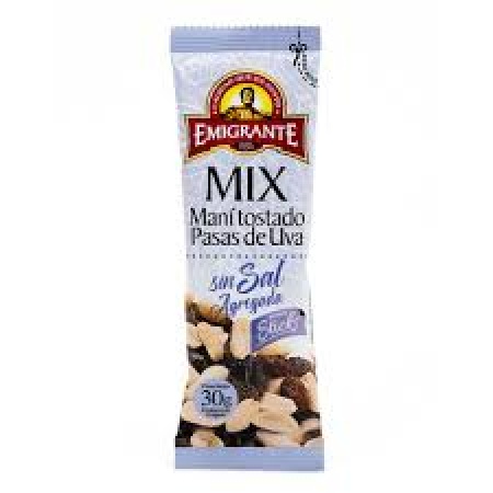MIX PASAS+MANI SIN SAL EL EMIGRANTE STICK 30 GR