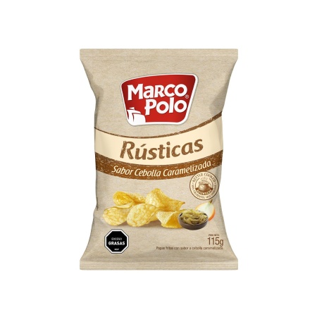 PAPAS RUSTICAS MARCOPOLO CEBOLLA CARAMELIZADA 115 GR