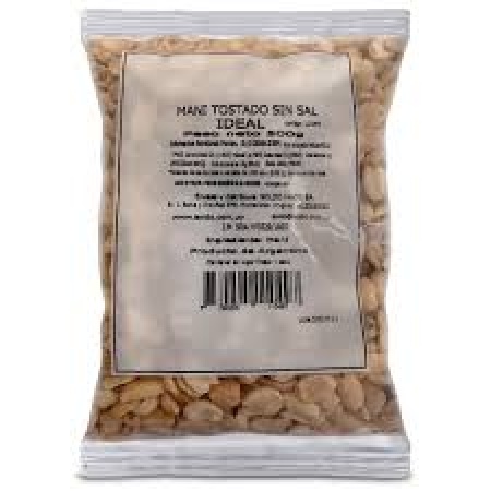 MANI TOSTADO SIN SAL IDEAL 500 GR
