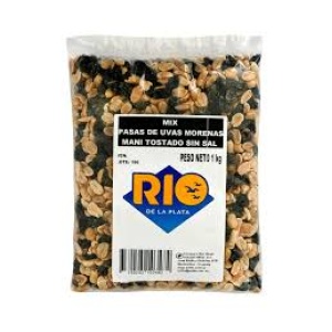 MIX MANI SIN SAL + PASAS UVA RÍO DE LA PLATA 1 KG