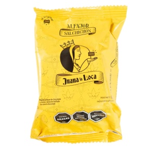 ALFAJOR SALCHICHON JUANA LA LOCA CHOCOLATE NEGRO 92 GR