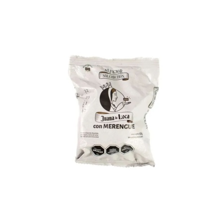 ALFAJOR SALCHICHON JUANA LA LOCA CHOCOLATE Y MERENGUE 68 GR