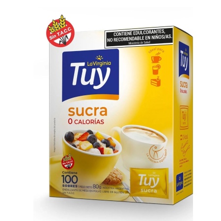 EDULCORANTE TUY LA VIRGINIA SUCRA X 100 SOBRES