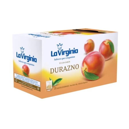TE LA VIRGINIA DURAZNO X 20 SOBRES