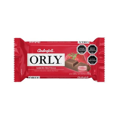 CHOCOLATE ORLY FRUTILLA 95 GR