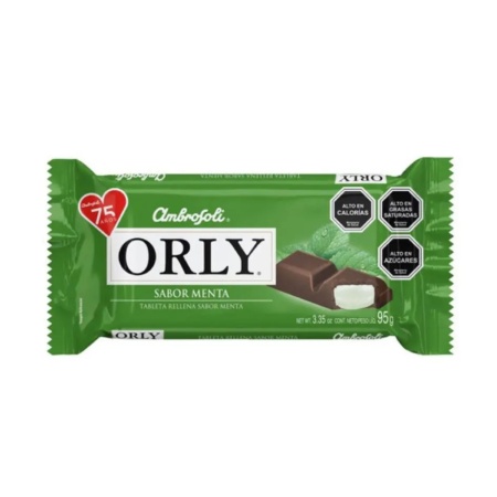 CHOCOLATE ORLY MENTA 95 GR
