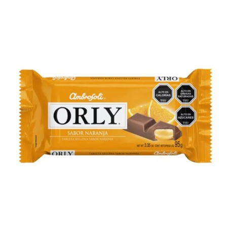 CHOCOLATE ORLY NARANJA 95 GR