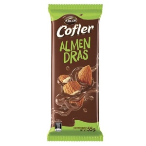 CHOCOLATE COFLER LECHE/ALMENDRAS 55 GR