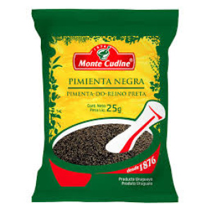 PIMIENTA NEGRA MOLIDA MONTE CUDINE 25 GR.
