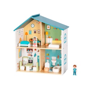 CASA DE MUÑECAS EN MADERA