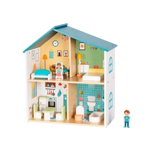 CASA DE MUÑECAS EN MADERA