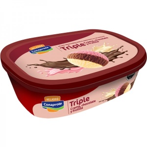 HELADO CONAPROLE BARRA CRE/CHO/FRU 1 LT.