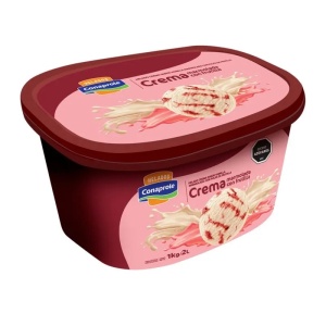 HELADO CONAPROLE BARRA CREMA MARMOLADA C/FRUTILLA 2 LT.