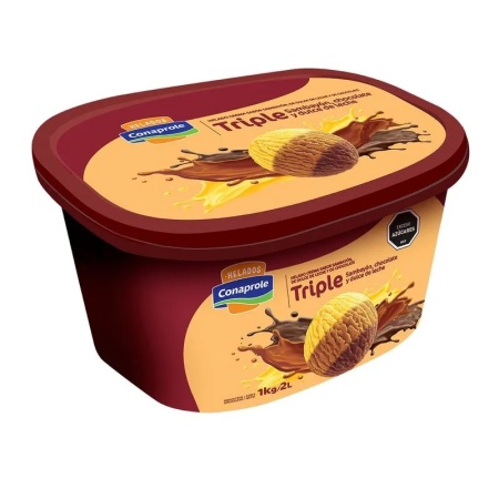 HELADO CONAPROLE BARRA SAM/BALLON/CHOCOL/DDL 2 LT.
