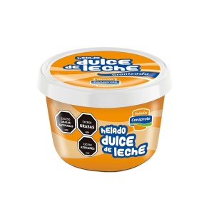 HELADO VASO DULCE DE LECHE GRANIZADO CONAPROLE 250 CC.