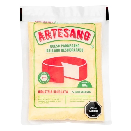 QUESO RALLADO ARTESANO FINO 80 GR