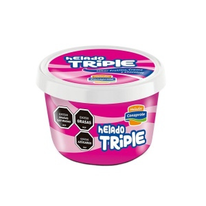 HELADO VASO TRIPLE CONAPROLE 250 CC.