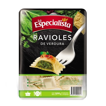 RAVIOLES LA ESPECIALISTA VERDURA 500 GR