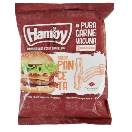 HAMBURGUESA HAMBY SABOR PANCETA X 2