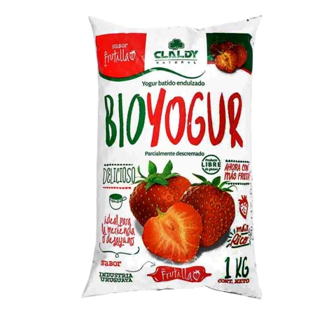YOGUR BIOYOGUR FRUTILLA CLALDY 1 LT
