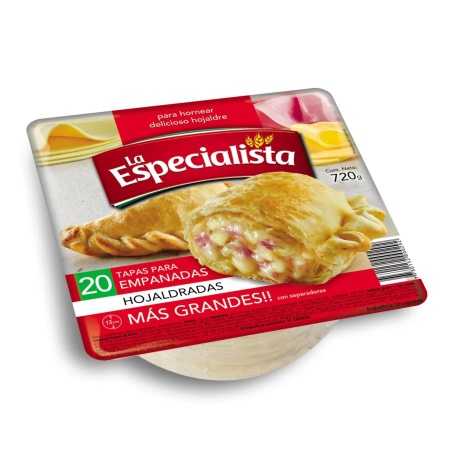 TAPAPARA EMPANADAS HORNO LA ESPECIALISTA X20
