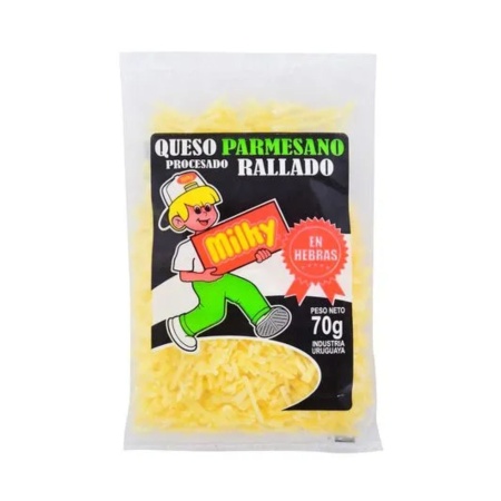 QUESO RALLADO MILKY HEBRAS 70 GR