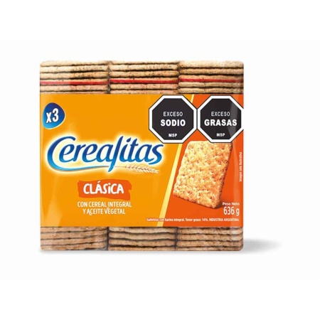 GALLETA CEREALITAS TRIPACK 606 GR.