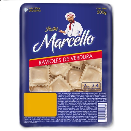 RAVIOLES MARCELLO VERDURA 500 GR