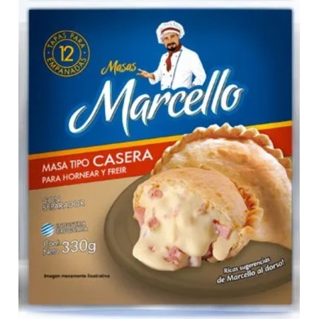 TAPA PARA EMPANADAS FREIR MARCELLO 330 GR.