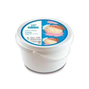 HELADO TRIPLE VAINILLA FRUTILLA CHOCOLATE CRUFI 5LT.