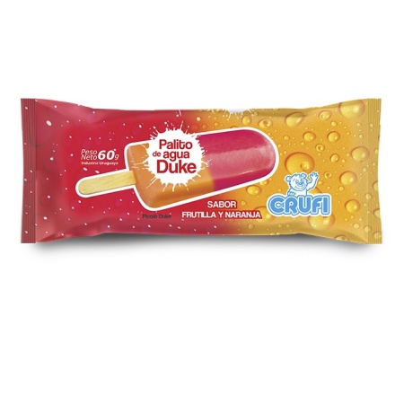 HELADO PALITO CRUFI DUKE NARANJA/FRUTILLA