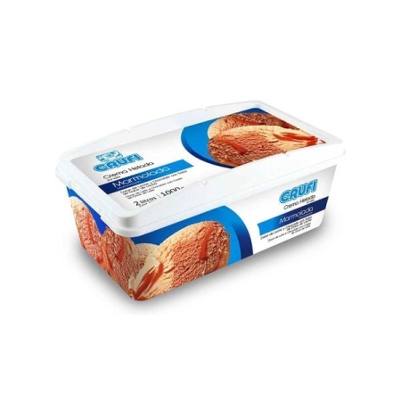 HELADO CRUFI MARMOLADO CHOC. DULCE DE LECHE 2LT.