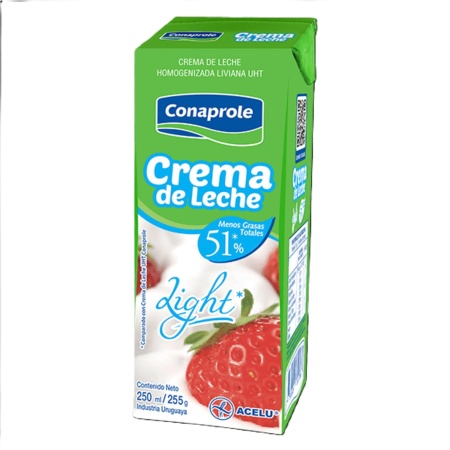 CREMA DE LECHE LIGHT CONAPROLE 250 ML