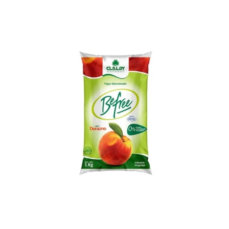 YOGUR BIOYOGUR BEFREE DURAZNO CLALDY 1 LT