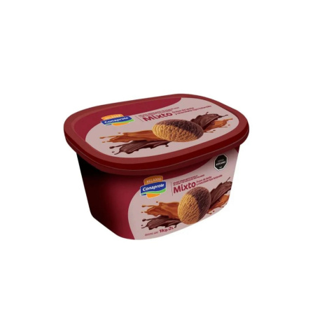 HELADO MIXTO CHOCOLATE HOLANDES /DULCE DE LECHE CONAPROLE 2 LT.
