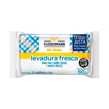 LEVADURA FRESCA FLEISCHMANN 60 GR