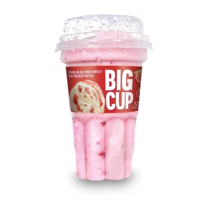 HELADO CRUFI BIG CUP FRUTILLA