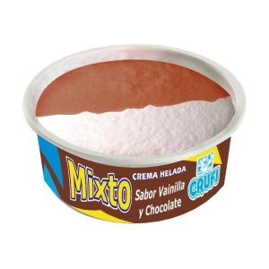 HELADO VASO MIXTO CREMA/CHOCOLATE CRUFI 100 CC.