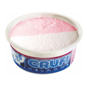 HELADO VASO CREMA/FRUTILLA CRUFI